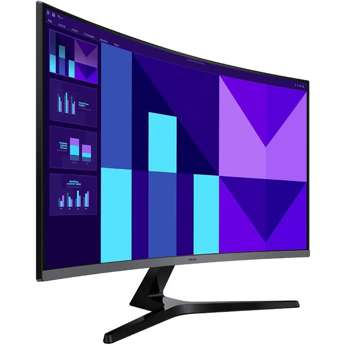 Samsung Monitor Curvo Profesional 32" Full HD 1500R, Panel VA, 100Hz, Modo Juego, Eye Saver, Flicker-Free, Negro, Modelo S32D390GAU / LS32D390GAUXEN